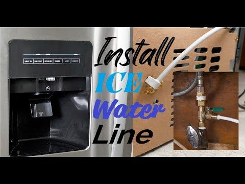 How To Install Water Ice Line Refrigerator Easy Simple