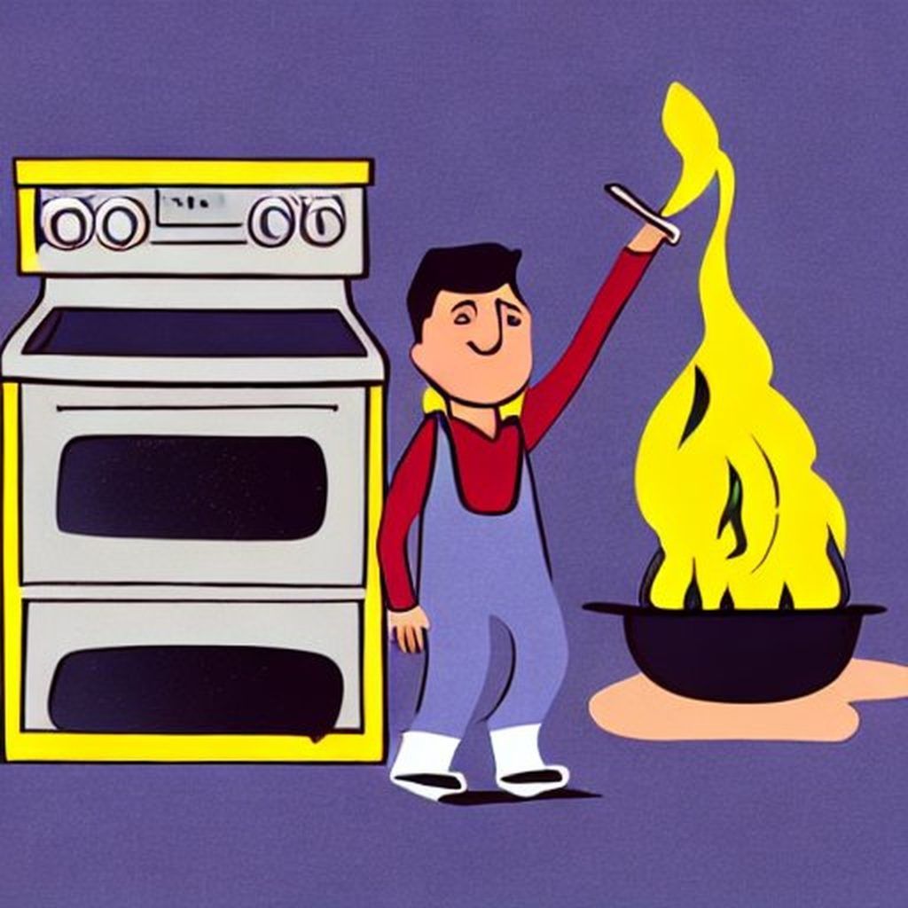 Oven burning food
