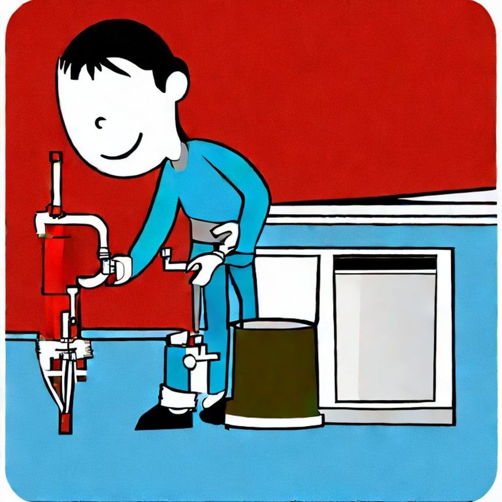 Man replacing a water valve on an ice maker with no water